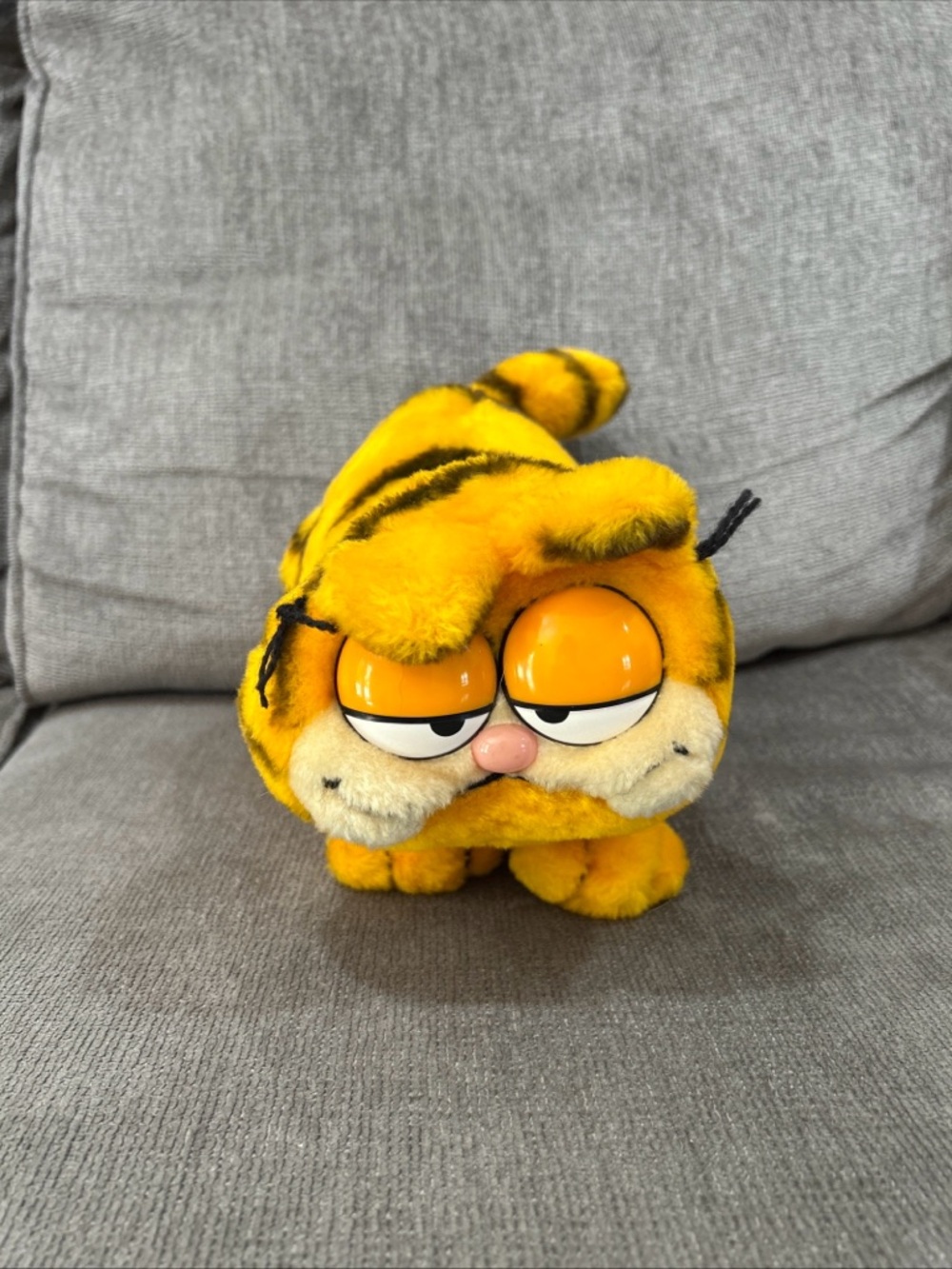 Vintage Garfield Plush 9” Fun Farm Stuffed Animal 1981 Orange